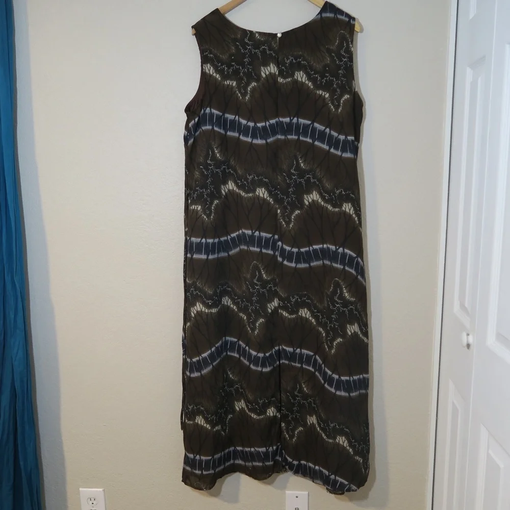 Dress-U-II by Sharon Maxi Dress Artsy Sleeveless‎ Safari